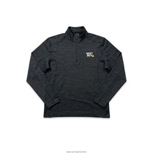 Best Buy Employee Pullover Men Black Sz XL(T)1/4 Zip Stormtech Embroid Comfy Y2K